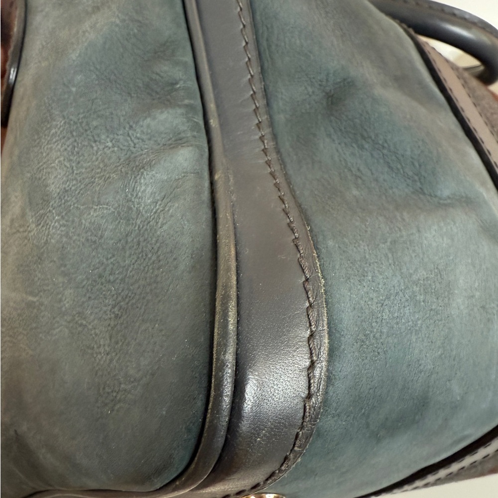 Gucci Metallic Silver and Rich Brown Leather - Picture 9 of 16